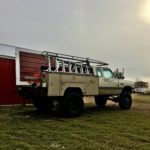 modern timber vintage knapheide service truck