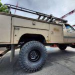 modern timber vintage knapheide service truck
