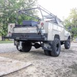 modern timber vintage knapheide service truck