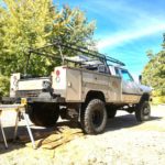 modern timber vintage knapheide service truck