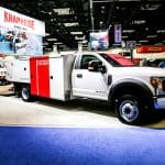 knapheide saw truck at industry trade show