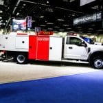 knapheide saw truck at industry trade show