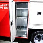 knapheide saw truck at industry trade show