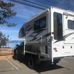 knapheide gooseneck platform body with cabover camper