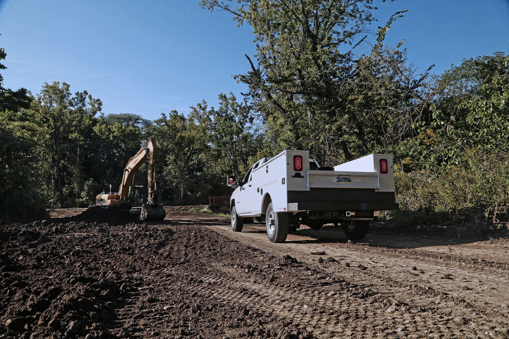 Aluminum Service Body on a worksite