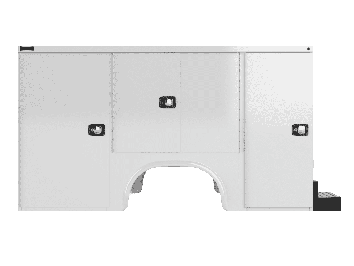 tall service body compartments
