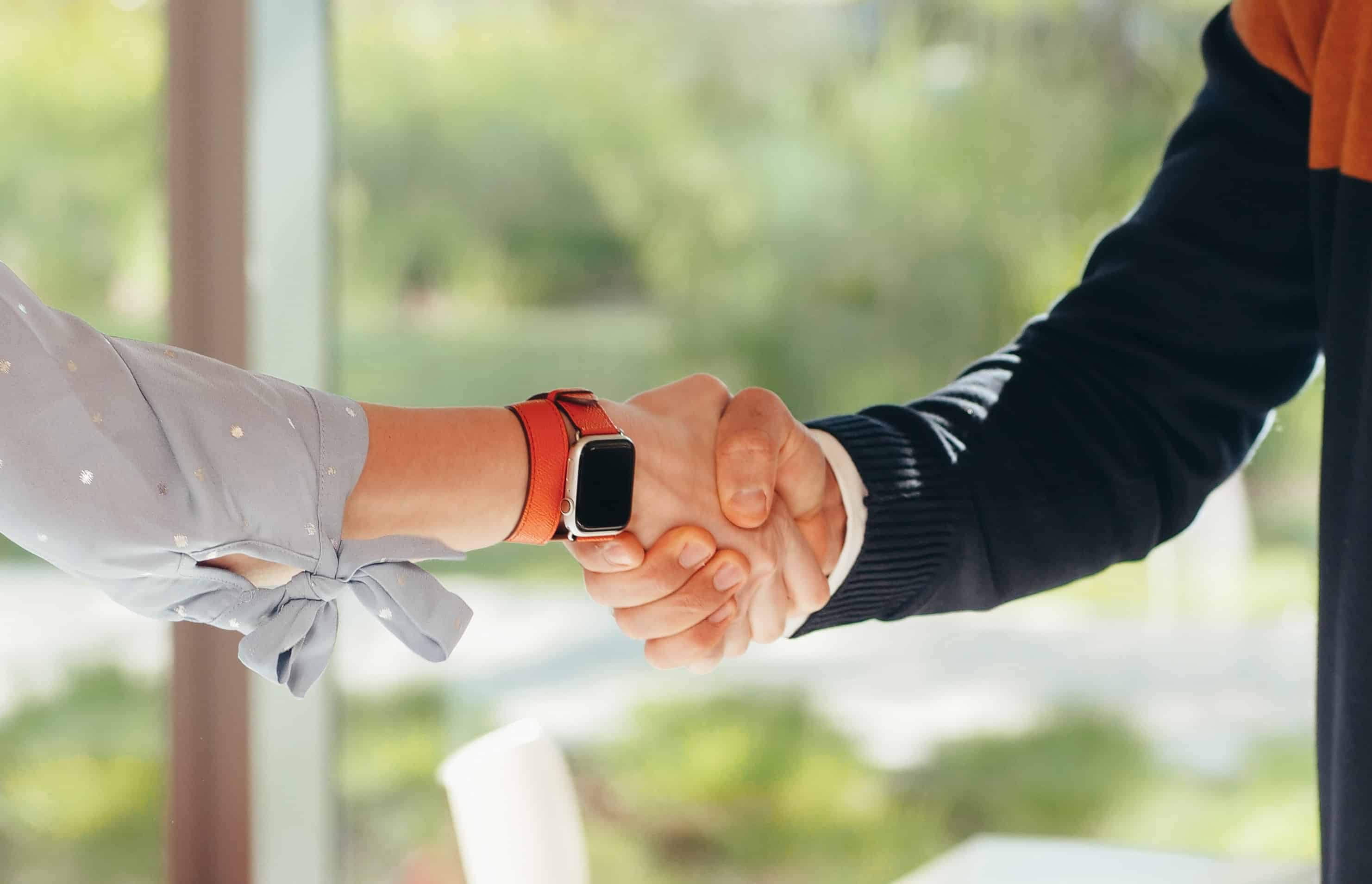 shaking hands