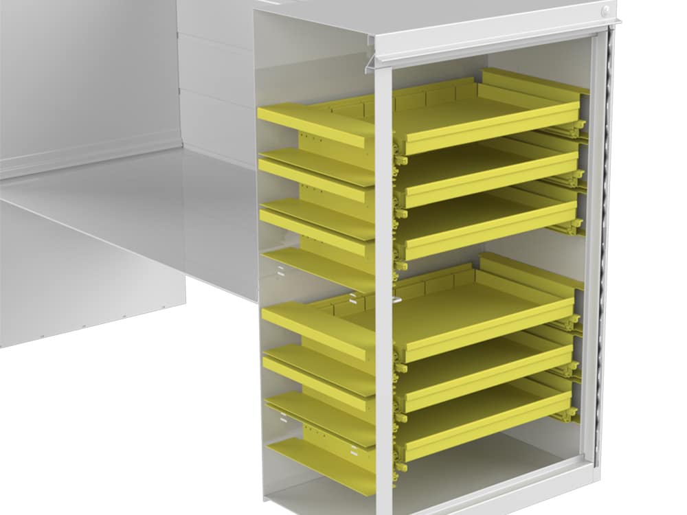 Pull Out Shelves Service Body