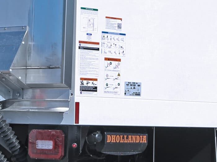 Dhollandia Operation And Warning Labels