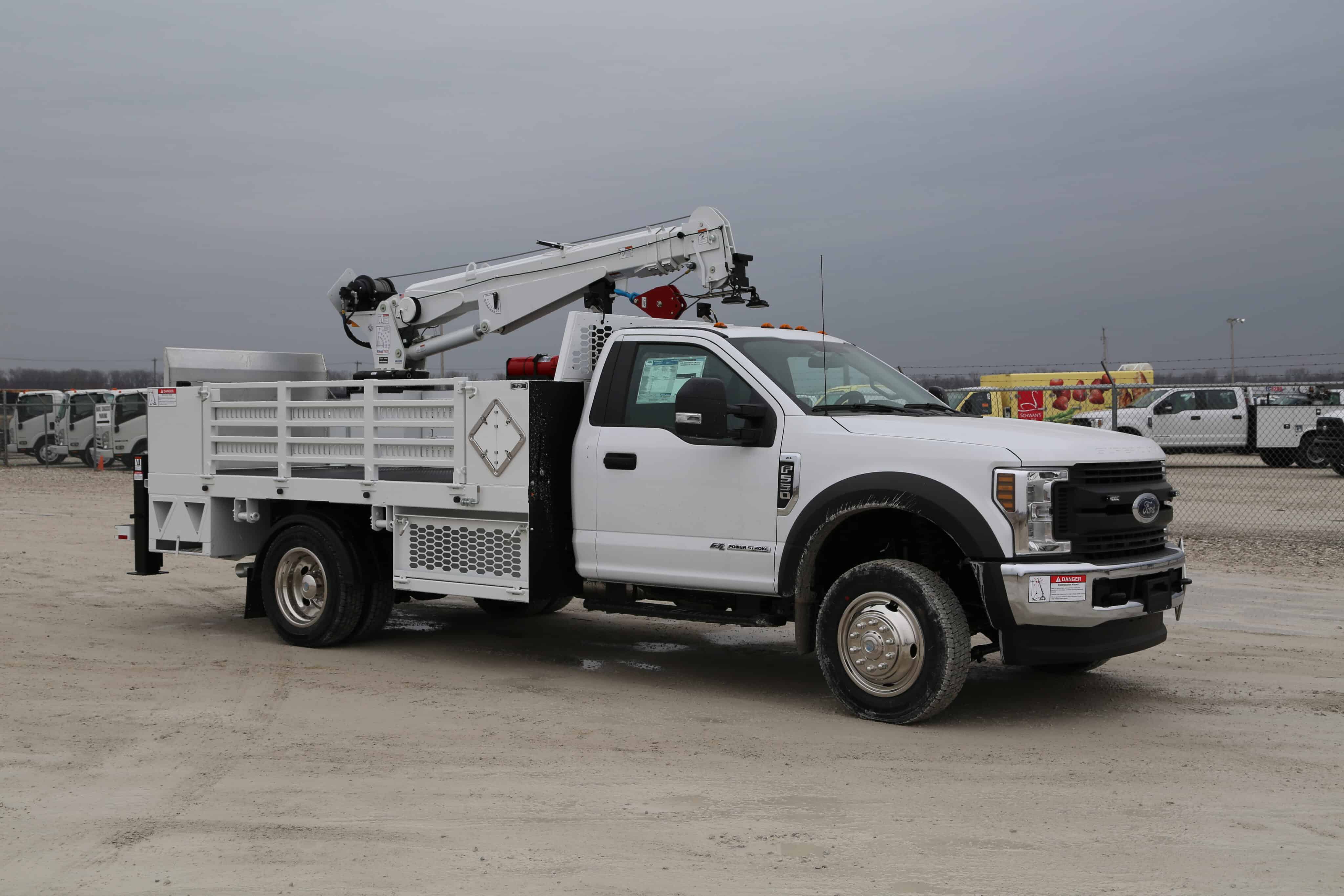 knapheide custom crane platform truck body