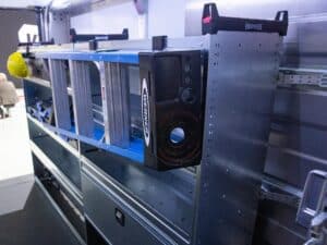 New Knapheide Van Equipment In The Chevy BrighDrop NTEA Work Truck Show 2025 Streetside Shelving Close