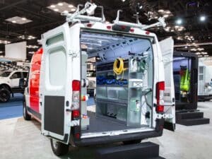 New Knapheide Van Equipment In The Ram ProMaster NTEA Work Truck Show 2025 Rear Angle